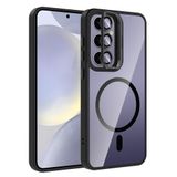 Samsung Galaxy S24 Plus İle Uyumlu Kılıf Standlı ve Kamera Lens Hediyeli Kablosuz Şarj Özellikli Etro Kapak T37291 Siyah