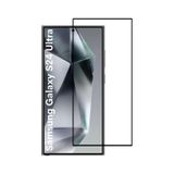 Samsung Galaxy S24 Ultra Uyumlu Tam Kaplayan Premium Ekran Koruyucu Cam Anti-Static Özellikli Siyah Çerçeveli