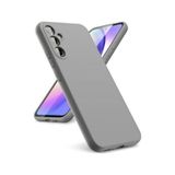 Samsung Galaxy S25 5G Uyumlu Silikon Kılıf - Pastel Renk Tonu Kamera Korumalı Esnek Kapak -Gri