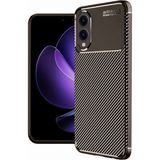 Samsung Galaxy S25 Edge Uyumlu Kılıf Karbon Tasarım Kamera Korumalı Silikon Telefon Kılıfı Kapak - Kahverengi
