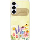 Samsung Galaxy S25 FE Uyumlu Sulu Boya Dokulu Vazoda Çiçek Desenli Baskılı Silikon Kılıf