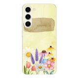 Samsung Galaxy S25 PLUS Uyumlu Sulu Boya Dokulu Vazoda Çiçek Desenli Baskılı Silikon Kılıf