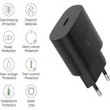 Samsung Galaxy S25 Uyumlu Type-C Ultra Hızlı Şarj Cihazı 22.5W 3.0 Amper (Şarj Başlığı Adaptör) - Siyah