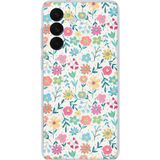 Samsung Galaxy S26+ PLUS Uyumlu Dekoratif Çiçekler Baskılı Silikon Kılıf