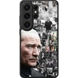 Samsung Galaxy S26 Ultra Uyumlu Mustafa Kemal Ataturk Tasarımlı Glossy Premium Kılıf - Siyah - Atatürk-288