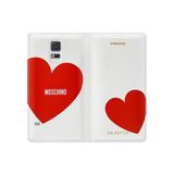 Samsung Galaxy S5 Moschino Flip Wallet Orjinal Kılıf Kırmızı Kalp EF-WG900RREGWW