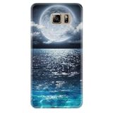 Samsung Galaxy S7 Edge ile Uyumlu Kılıf Desenli Silikon Güzel ile Uyumlu Kılıf Great Moon 1301