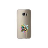 Samsung Galaxy S7 Edge ile uyumlu Splash arı Tasarımlı Slimfit şeffaf silikon kılıf