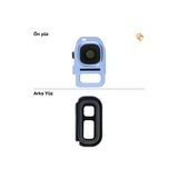 Samsung Galaxy S7 Kamera Lensi Full Mavi Kamera Lensi Sade Lens Kamera Camı Kamera Merceği