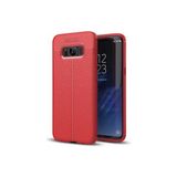 Samsung Galaxy S8 Kılıf Uzun Ömürlü ve Dayanıklı Dermiq Premium Esnek Lüks Silikon Kapak - Red