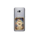 Samsung Galaxy S8 Plus ile Uyumlu Burç Kartları Balık Tasarımlı Şeffaf Silikon Kılıf