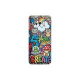 Samsung Galaxy S8 Plus ile Uyumlu Grafiti Create Art Tasarımlı Şeffaf Silikon Kılıf
