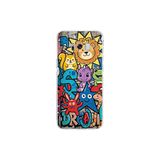 Samsung Galaxy S8 Plus ile Uyumlu Grafiti Star Team Tasarımlı Şeffaf Silikon Kılıf
