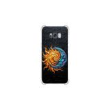Samsung Galaxy S8 Plus ile uyumlu Köşe Korumalı Kılıf Metamorfoz Kozmik Dans Tasarımlı Uv Baskılı