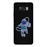 Samsung Galaxy S8 Plus İle Uyumlu Siyah Astro Desenli Silikon Kılıf