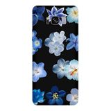 Samsung Galaxy S8 Plus İle Uyumlu Siyah Azure Petals Desenli Silikon Kılıf