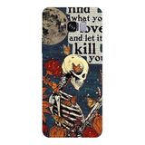 Samsung Galaxy S8 Plus İle Uyumlu Siyah Deadly Bloom Desenli Silikon Kılıf