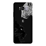 Samsung Galaxy S8 Plus İle Uyumlu Siyah E Harfli Wild Lovers Desenli Silikon Kılıf