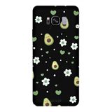 Samsung Galaxy S8 Plus İle Uyumlu Siyah Green Crush Desenli Silikon Kılıf