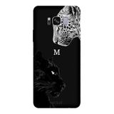 Samsung Galaxy S8 Plus İle Uyumlu Siyah M Harfli Wild Lovers Desenli Silikon Kılıf