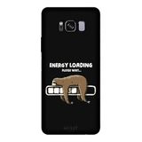Samsung Galaxy S8 Plus İle Uyumlu Siyah Nap Mod Desenli Silikon Kılıf
