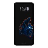 Samsung Galaxy S8 Plus İle Uyumlu Siyah Night Rider Desenli Silikon Kılıf