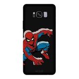 Samsung Galaxy S8 Plus İle Uyumlu Siyah Ready To Leap Desenli Silikon Kılıf