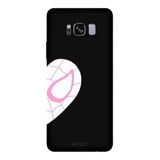 Samsung Galaxy S8 Plus İle Uyumlu Siyah Spider-Woman Desenli Silikon Kılıf