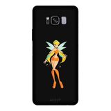 Samsung Galaxy S8 Plus İle Uyumlu Siyah Sun Fairy Desenli Silikon Kılıf