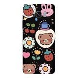 Samsung Galaxy S8 Plus İle Uyumlu Siyah Sunny Bears Desenli Silikon Kılıf