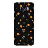 Samsung Galaxy S8 Plus İle Uyumlu Siyah Sunset Garden Desenli Silikon Kılıf