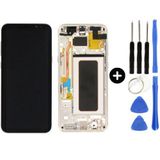 Samsung Galaxy S8 Plus Sm-G955 Uyumlu Çıtalı Yan Sanayidir Lcd Ekran Dokunmatik Gold + Tamir Seti