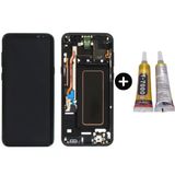 Samsung Galaxy S8 Plus Sm-G955 Uyumlu Çıtalı Yan Sanayidir Lcd Ekran Dokunmatik Siyah + B7000