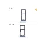 Samsung Galaxy S8 Sim İç Yuvası Çiftli Gümüş Çiftli Sim Yuvası İkili Sim Tepsisi Çiftli Sim Aparatı Dual Sim Çekmecesi