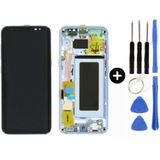 Samsung Galaxy S8 Sm-G950 Uyumlu Çıtalı A Kalite Lcd Ekran Dokunmatik Mavi + Tamir Seti