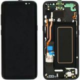 Samsung Galaxy S8 Sm-G950 Uyumlu Çıtalı A Kalite Lcd Ekran Dokunmatik Siyah
