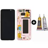 Samsung Galaxy S8 Sm-G950 Uyumlu Çıtalı Hk Lcd Ekran Dokunmatik Pembe + B7000