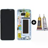 Samsung Galaxy S8 Sm-G950 Uyumlu Çıtalı Servis Lcd Ekran Dokunmatik Mavi + B7000