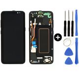 Samsung Galaxy S8 Sm-G950 Uyumlu Çıtalı Yan Sanayidir Lcd Ekran Dokunmatik Siyah + Tamir Seti