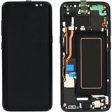 Samsung Galaxy S8 Sm-G950 Uyumlu Çıtalı Yan Sanayidir Lcd Ekran Dokunmatik Siyah