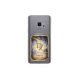 Samsung Galaxy S9 ile Uyumlu Burç Kartları Başak Tasarımlı Şeffaf Silikon Kılıf