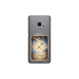 Samsung Galaxy S9 ile Uyumlu Burç Kartları Yay Tasarımlı Şeffaf Silikon Kılıf