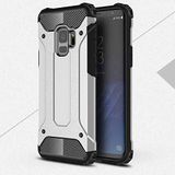 Samsung Galaxy S9 ile uyumlu Çİft Katman Koruyucu Crash Military Tank Kılıf - Gri