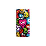 Samsung Galaxy S9 ile Uyumlu Grafiti Aşk Tasarımlı Şeffaf Silikon Kılıf