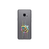 Samsung Galaxy S9 ile uyumlu Splash arı Tasarımlı Slimfit şeffaf silikon kılıf
