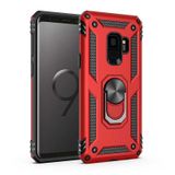 Samsung Galaxy S9 Kılıf Sofya Yüzüklü Standlı Zırhlı Silikon Kılıf