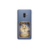 Samsung Galaxy S9 Plus ile Uyumlu Burç Kartları Akrep Tasarımlı Şeffaf Silikon Kılıf
