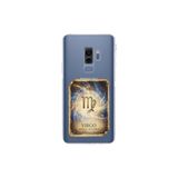 Samsung Galaxy S9 Plus ile Uyumlu Burç Kartları Başak Tasarımlı Şeffaf Silikon Kılıf