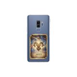 Samsung Galaxy S9 Plus ile Uyumlu Burç Kartları Koç Tasarımlı Şeffaf Silikon Kılıf