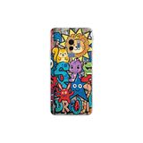 Samsung Galaxy S9 Plus ile Uyumlu Grafiti Star Team Tasarımlı Şeffaf Silikon Kılıf